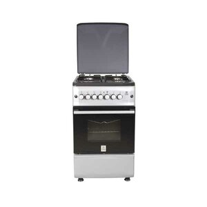 MIKA Standing Cooker, 50cm X 55cm, 4GB, Gas Oven,  MST55PIAGSL/SDMetalic Silver photo