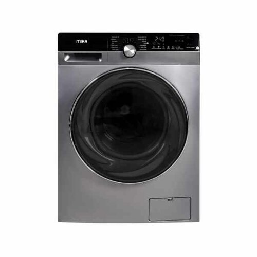 Mika MWAFSV3212DS Washing Machine, 12Kg, Fully Automatic, Front Load, Dark Silver