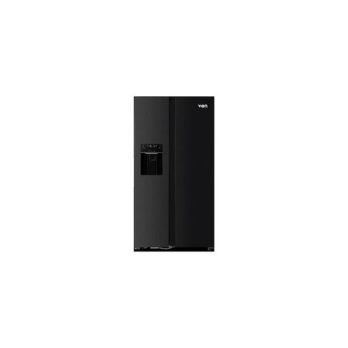 Von VRZ-520NVAK Side By Side Fridge, 513L Inverter, Dark Inox - Black By Other
