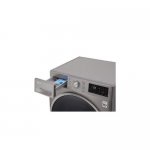 LG F4J6TMP8S Front Load Washer Dryer, 8/5 KG - Silver By LG