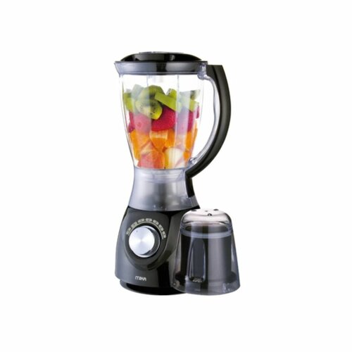 MIKA Blender, 1.5L, 2 In 1, With Grinder, Black MBLR202/BL By Mika