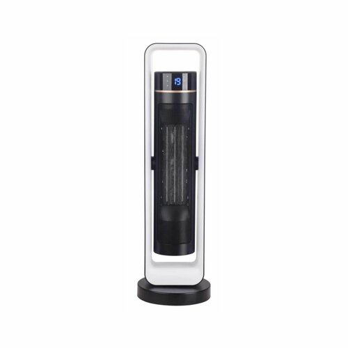 MIKA MH202R Tower Ceramic Heater, 1500W-2200W, With Remote, Black & White