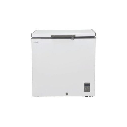 MIKA MCF197WWG Chest Freezer, 197L, White Inner, White Grey