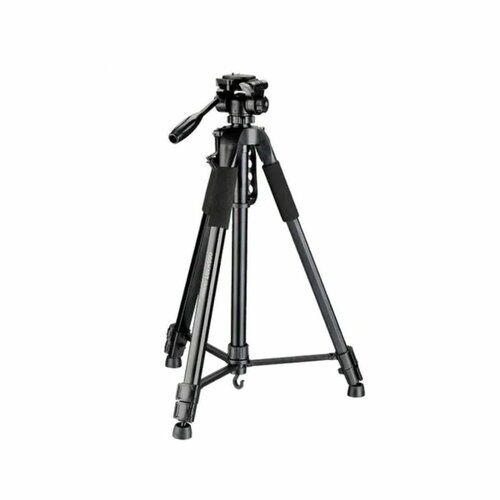 GOSMART TR682AN Portable Aluminum Professional 3-Way Pan/Tilt Head Tripod With Bag, For DSLR And Camcorder Camera, Black