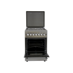 MIKA Standing Cooker, 58cm X 58cm, 4GB, Electric Oven, Half Inox - MST60PU4GHI/HC By Mika