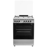 VON Cooker 4 Gas + Electric Oven - VCF664041FSY Thick Enamel Inox Grey By Von