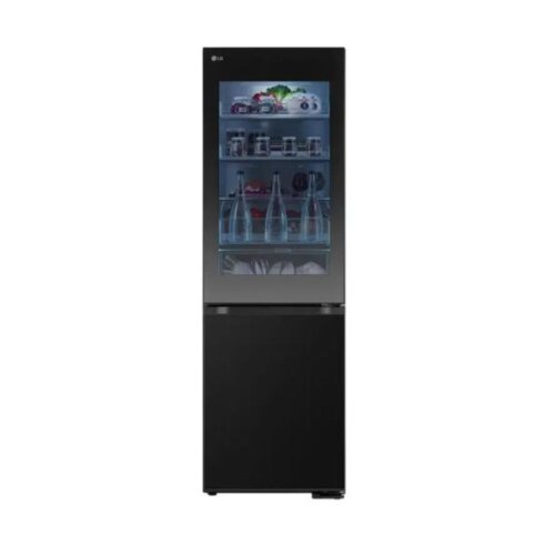 LG GC-V459FSKW 349L Bottom Freezer Refrigerator – Smart ThinQ, Smart Inverter Compressor By LG
