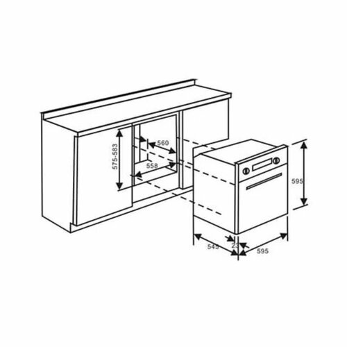 Newmatic FM672 Built In Multifunction Oven