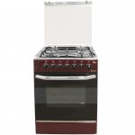 Ramtons 4 GAS 50X50 DARK RED COOKER 5694- EB/303 By Ramtons