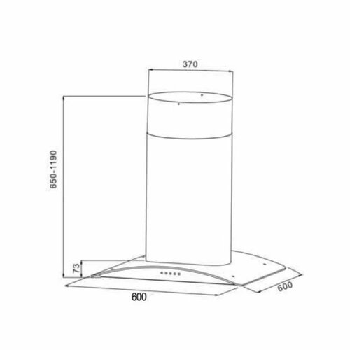 Newmatic H95.9P Island Chimney Hood