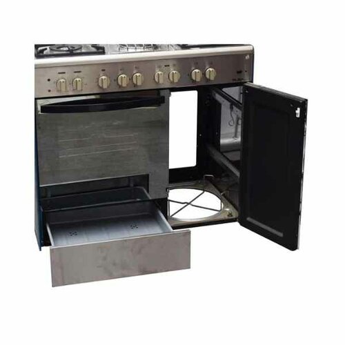 Ramtons/Elba 4 GAS + 2 ELECTRIC + GAS COMPARTMENT STAINLESS STEEL ELBA COOKER- EB/165