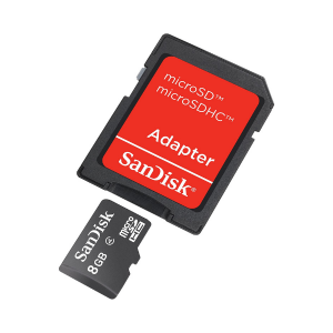 SanDisk MicroSDHC  8GB+ SD Adapter photo