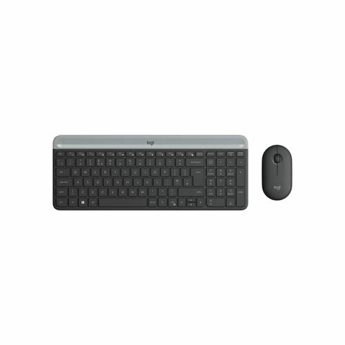 Logitech Slim Wireless Keyboard And Mouse Combo MK470 - Graphite - 920-009204 By Mouse/keyboards