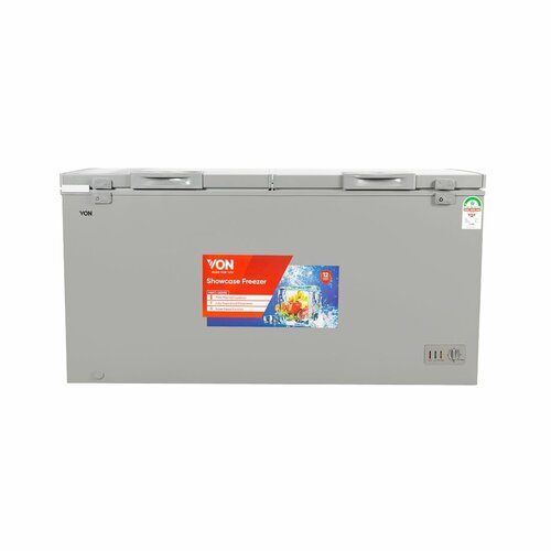 Von VAFC-35DXS Chest Freezers, 342L - Grey