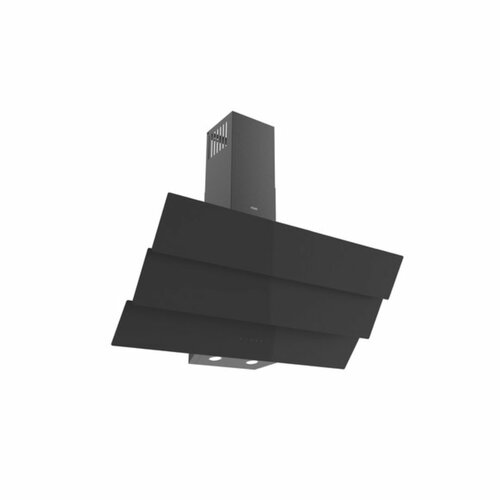 MIKA MHA952T3GB Chimney Hood, Angled, Tripple Glass, 90cm, Touch Control, Black
