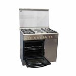 Ramtons/Elba 4 GAS + 2 ELECTRIC + GAS COMPARTMENT STAINLESS STEEL ELBA COOKER- EB/165 By Ramtons