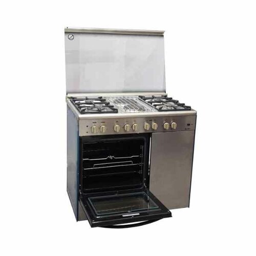 Ramtons/Elba 4 GAS + 2 ELECTRIC + GAS COMPARTMENT STAINLESS STEEL ELBA COOKER- EB/165