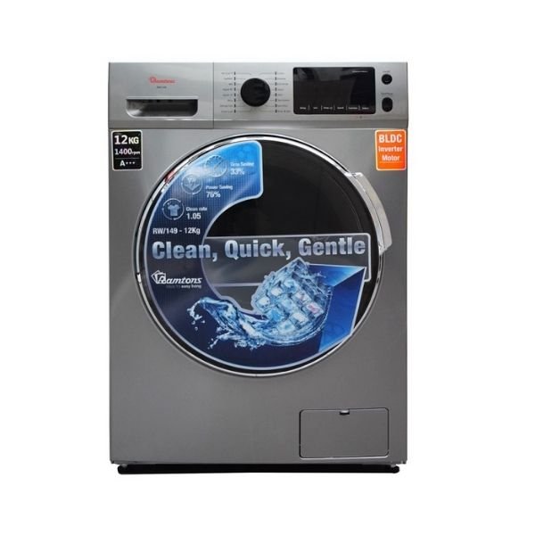 Ramtons FRONT LOAD FULLY AUTOMATIC 12KG WASHER 1400RPM RW/149 Home