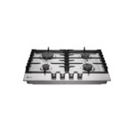 LG 60cm Built-in 4 Burner Gas Cooktop Stainless Steel HU641BBG By LG
