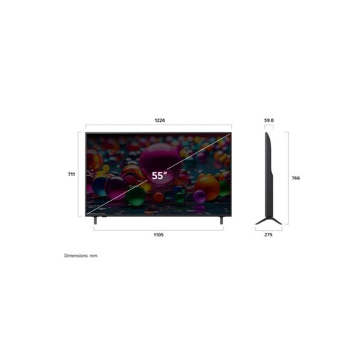 LG 55 Inch UHD AI Smart TV, 4K Resolution, - 55UA85006LA