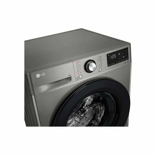 LG F4R3VYG6P Front Load Washing Machine, 9KG - AI DD Technology, Steam Technology, ThinQ™