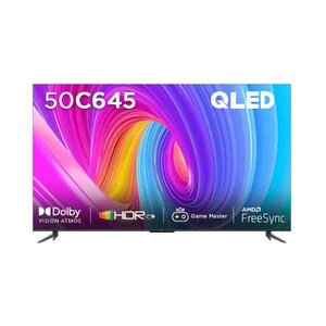 TCL 50C645 50 Inch QLED 4K Ultra HD Android  Smart TV With Dolby Vision & Dolby Atmos (2023) photo