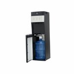 MIKA MWD2801SSB Water Dispenser, Floor Standing Bottom Load, Stainless Steel Black By Mika