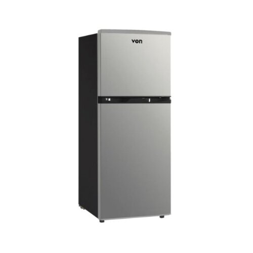 Von VRT-176DRHX Top Mount Fridge, 175L - Inox By Other