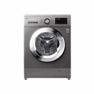 LG F4J3TMG5P Front Load Washer Dryer, 8/5KG - Silver photo