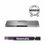Newmatic H18.9S Undermount Chimney Slim Hood By Newmatic