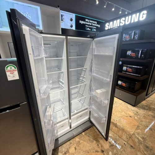SCL 520L Side-by-Side Fridge  Stainless Steel, Energy Efficient, Multi-Function Cooling, No Frost Technology, Model Number SBS520ECDS