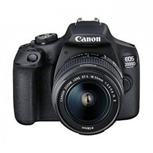 Canon EOS 2000D Rebel T7 24.1MP DSLR Wi-Fi Camera 18-55mm Lens IS II