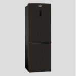 Von VRB-327NVAK Bottom Mount Fridge, No Frost 327L - Black Inox By Other