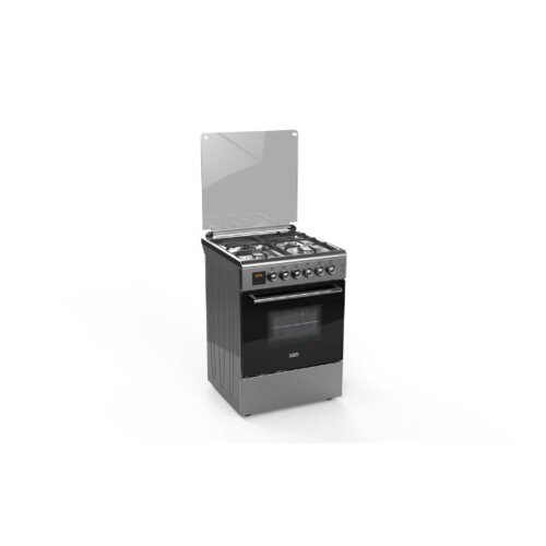 SOLSTAR 60x60cm Free Standing Oven - Inox, Wok Burner, Model SO631DKHINBSS By Other