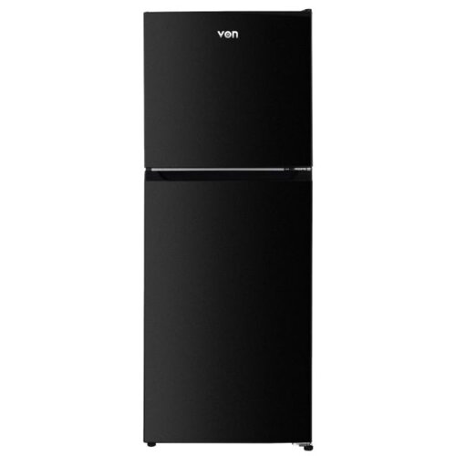Von VRT-182NRAK Double Door Fridge 181L, Dark Inox