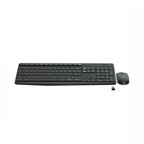 Logitech Wireless Keyboard & Mouse MK235 - English & Arabic