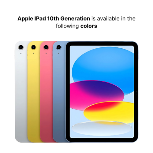 Apple IPad 10th Generation 10.9-Inch Display (4GB RAM, 64GB/256GB Storage Options, Supports Both Wi-Fi Only Model And Wi-Fi + Cellular Model)