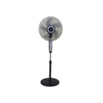 MIKA 16 Inch Strong Standing Fan Black & Silver - MFS1621SB By FANS