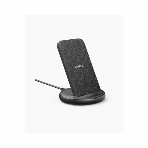 Anker PowerWave II Sense Stand 15W Max Wireless Charger – Black Fabric - B2529KF1