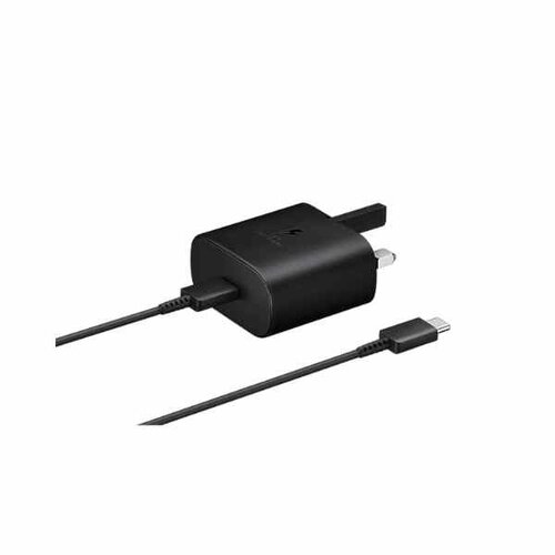 Samsung 25W USB Type-C Fast Charging Wall Charger (Black/White) Adapter