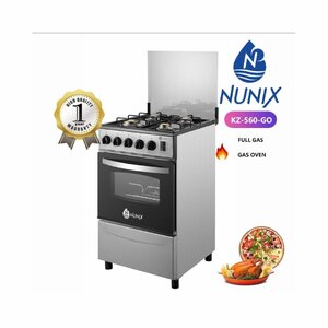 Nunix KZ-560-GO Free Standing 4 Gas Burners And Gas Oven Cooker photo
