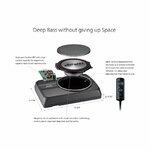 JVC CW-DRA8 Compact Powerful Subwoofer 250-watt Class D Amplifier By Woofers(carseat, Mount)