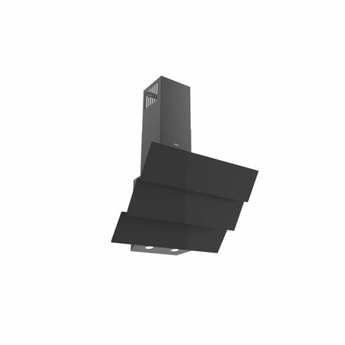 MIKA MHA652T3GB Chimney Hood, Angled, Tripple Glass, 60cm, Touch Control, Black