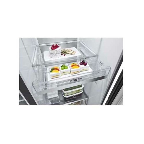 LG GC-X257CQES 635L InstaView Fridge, UVnano, Matte Black, Inverter Linear Compressor