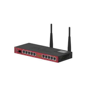 2.4GHz AP, 5x Ethernet, 5x Gigabit Ethernet, SFP Cage, USB, LCD, PoE Output On Eth10, 600MHz CPU, 128MB RAM