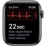 Apple Watch Series 5 GPS 40mm Grey Aluminium Case With Black Sport Band By Apple