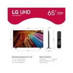 LG 65 Inch Class UT8000 4K UHD Smart TV With WebOS 24 – α5 AI Processor 4K Gen7 By LG