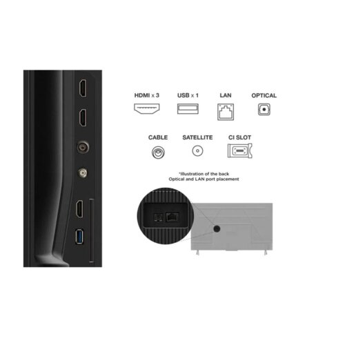 TCL 50 Inch 4K Google Smart TV PV6D 2026 Model – Google Assistant, Dolby Atmos, HDR