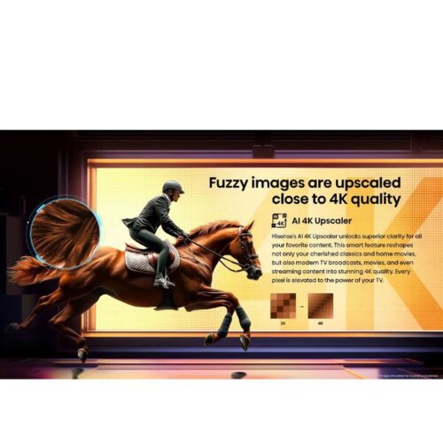 Hisense 75A6Q 75-inch 4K Smart TV – VIDAA OS, LED Panel, 500 Nits Brightness, VESA Mount  75A6Q