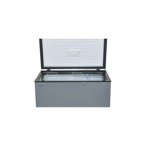 MIKA MCF197ADG Chest Freezer, 197L – Aluminium Inner, Dark Grey